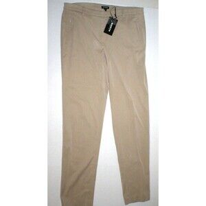 NWT Womens 10 Worth New York Slacks $378 Beige Khaki Tan Tall Twill Melbourne